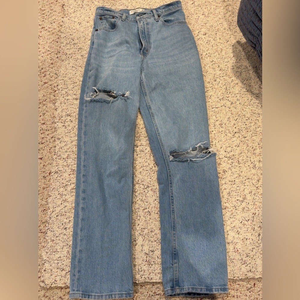 Abercrombie & Fitch ultra high rise 90s straight jean